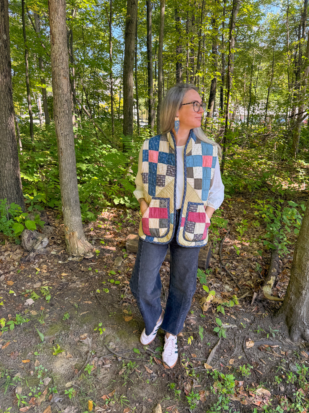 One-of-a-Kind: Washington Sidewalk Quilt Vest (L/XL)