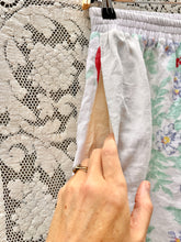 Load image into Gallery viewer, One-of-a-Kind: Vintage Red and Yellow Floral Tablecloth Easy Pant (S)
