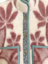 Load image into Gallery viewer, One-of-a-Kind: Dusty Mauve Ukrainian Blanket Flora Jacket (S)
