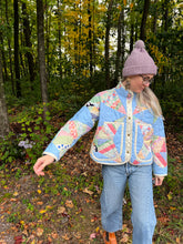 Load image into Gallery viewer, One-of-a-Kind: Rocky Road to Kansas Flora Jacket (S)
