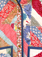 Load image into Gallery viewer, One-of-a-Kind: String Quilt Hooded Flora Jacket (L)
