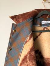 Load image into Gallery viewer, One-of-a-Kind: Chocolate Floral Blanket Field Jacket (L)
