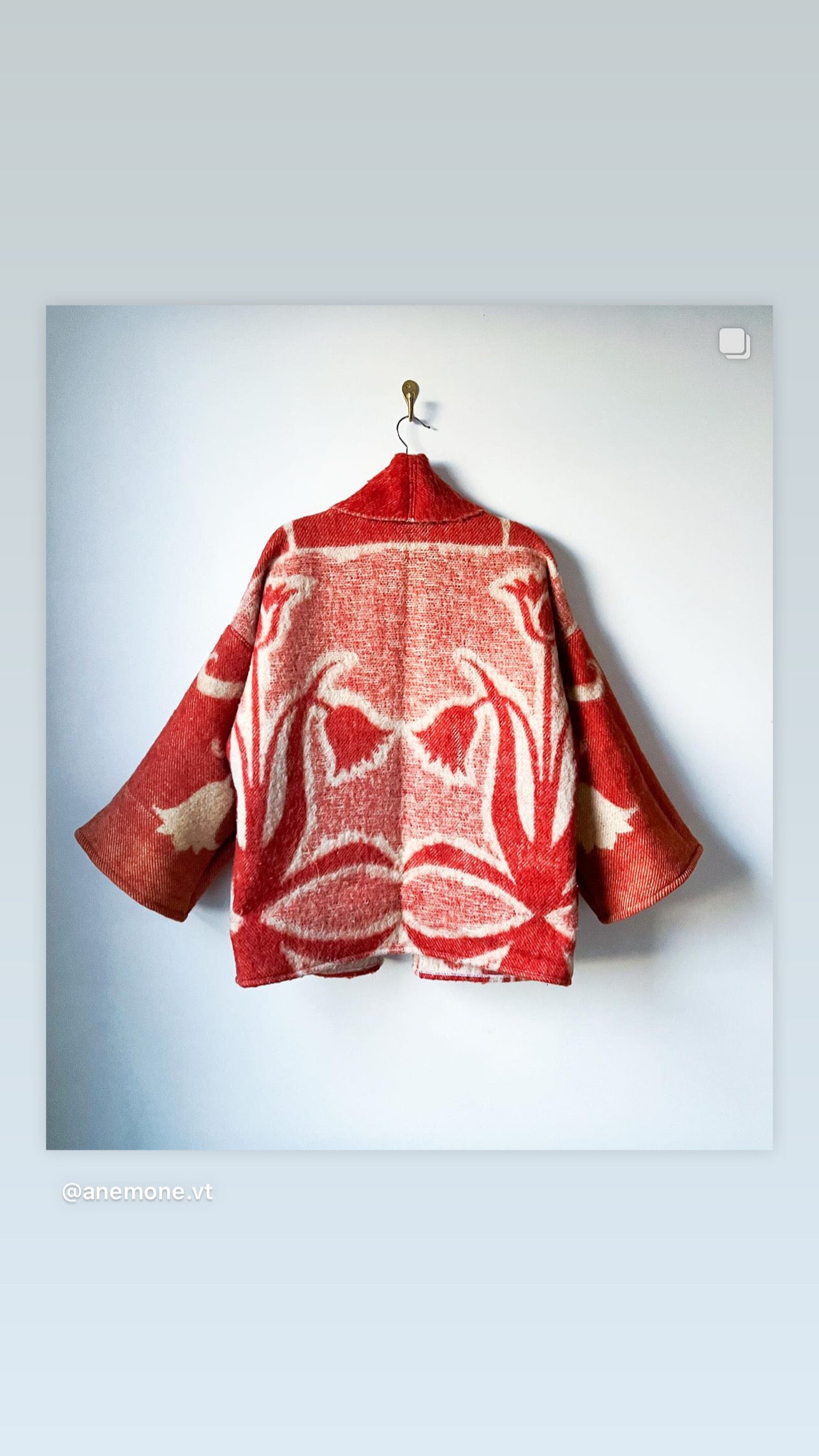 One-of-a-Kind: Vintage Holland Health Wool Blanket Cocoon Coat