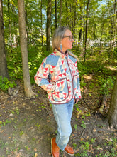 Load image into Gallery viewer, One-of-a-Kind: Ocean Waves Flora Jacket (M)
