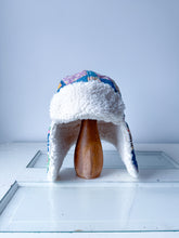 Load image into Gallery viewer, One-of-a-Kind: Indigo Nine Patch Aviator Hat (Adult S/M)
