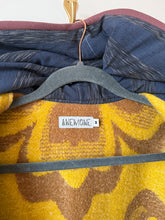 Load image into Gallery viewer, One-of-a-Kind:Mustard and Chartreuse Floral Ukrainian Blanket Hooded Flora Jacket (M)
