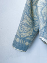 Load image into Gallery viewer, One-of-a-Kind: Orr Health Blue Wool Blanket Flora Jacket (M)
