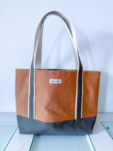 Load image into Gallery viewer, One-of-a-Kind: 19th Century Indigo Triangle Boat Tote
