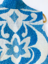 Load image into Gallery viewer, One-of-a-Kind: Ukrainian Blue Floral Vintage Blanket Vest (XS-M)
