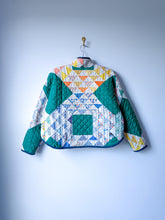 Load image into Gallery viewer, One-of-a-Kind: Ocean Waves Flora Jacket (S)
