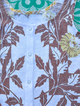 Load image into Gallery viewer, One-of-a-Kind: Vintage Autumn Floral Tablecloth Pearl Snap Tank (L)
