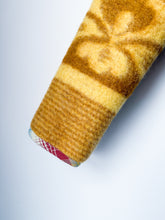 Load image into Gallery viewer, One-of-a-Kind: Ochre Floral Ukrainian Blanket Flora Jacket (M)
