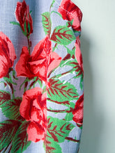 Load image into Gallery viewer, One-of-a-Kind: Vintage Rose Tablecloth Pearl Snap Tank (S)
