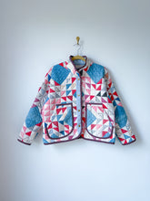 Load image into Gallery viewer, One-of-a-Kind: Ocean Waves Flora Jacket (M)
