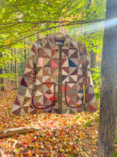 Load image into Gallery viewer, One-of-a-Kind: Autumn Pinwheel Chore Coat (M)
