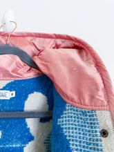Load image into Gallery viewer, One-of-a-Kind: Blue Ukrainian Blanket Hooded Flora Jacket (M)
