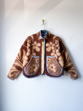 Load image into Gallery viewer, One-of-a-Kind: Chocolate Florals Ukrainian Blanket Flora Jacket (XS)
