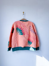 Load image into Gallery viewer, One-of-a-Kind: Overdyed Broken Star Quilt Pullover (XL)
