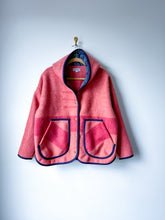 Load image into Gallery viewer, One-of-a-Kind: Hudson Bay Wool Blanket Hooded Flora Jacket (L)
