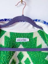 Load image into Gallery viewer, One-of-a-Kind: Geometric Ukrainian Blanket Flora Jacket (L)
