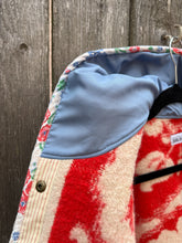 Load image into Gallery viewer, One-of-a-Kind: Cherry Floral Ukrainian Blanket Flora Jacket (S)
