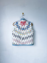 Load image into Gallery viewer, One-of-a-Kind: Floral Lone Star Quilt Vest (XS/S/M)
