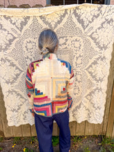 Load image into Gallery viewer, One-of-a-Kind: Hand-tied Log Cabin Flora Jacket (S)
