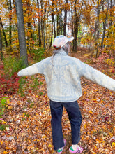 Load image into Gallery viewer, One-of-a-Kind: Orr Health Blue Wool Blanket Flora Jacket (M)
