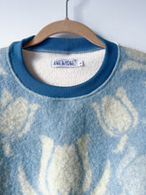 Load image into Gallery viewer, One-of-a-Kind: Vintage Orr Health Wool Blanket French Terry Pullover (L)
