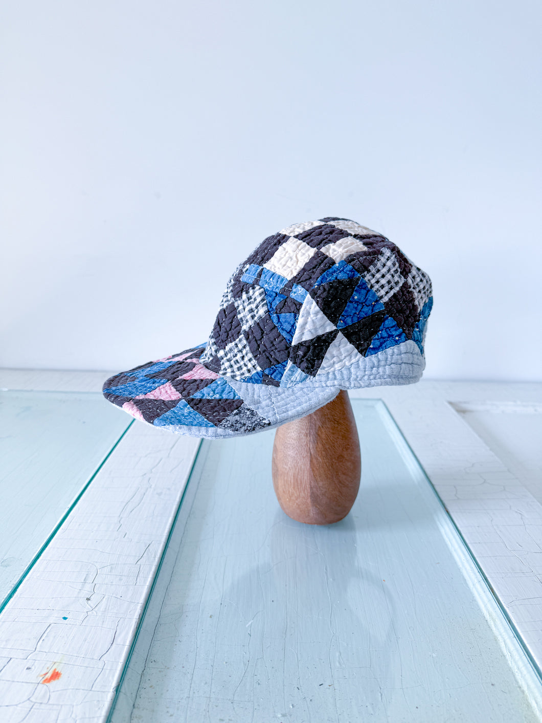 One-of-a-Kind: Pine Burr Nine Patch 5 Panel Hat