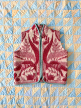 Load image into Gallery viewer, One-of-a-Kind: Burgundy Floral Ukrainian Blanket Vest (XS-M) #1
