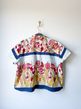 Load image into Gallery viewer, One-of-a-Kind: Vintage Tulip Tablecloth Shaftsbury Shirt (M)
