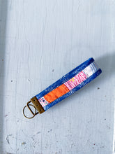 Load image into Gallery viewer, One-of-a-Kind: Indigo Border Key Fob
