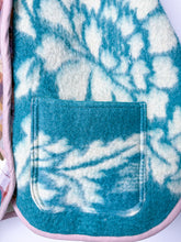 Load image into Gallery viewer, One-of-a-Kind: Turquoise Floral Ukrainian Blanket Flora Jacket (M)
