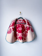Load image into Gallery viewer, One-of-a-Kind: Berry Floral Ukrainian Blanket Vest (XS-M)

