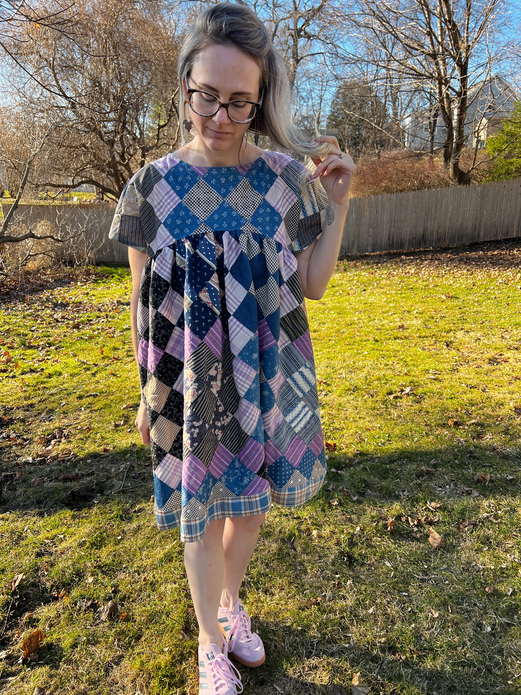 One-of-a-Kind: Chipyard Quilt Top Swing Dress