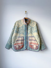 Load image into Gallery viewer, One-of-a-Kind: Golden Dawn Wool Blanket Flora Jacket (L)
