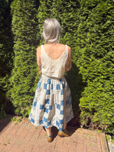 Load image into Gallery viewer, One-of-a-Kind: Nine Patch Quilt Top Skirt (L)
