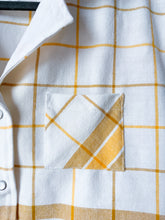 Load image into Gallery viewer, One-of-a-Kind: Vintage Woven Cotton Tablecloth Shaftsbury Shirt (M)

