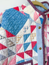 Load image into Gallery viewer, One-of-a-Kind: Ocean Waves Flora Jacket (M)
