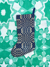 Load image into Gallery viewer, One-of-a-Kind: Antique Coverlet Stocking #2
