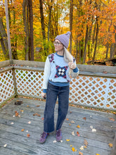 Load image into Gallery viewer, One-of-a-Kind: Pine Burr Nine Patch French Terry Pullover (M)
