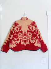 Load image into Gallery viewer, One-of-a-Kind: Burnt Sienna Ukrainian Blanket Flora Jacket (M)
