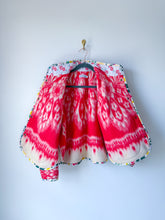 Load image into Gallery viewer, One-of-a-Kind: Red Floral Ukrainian Blanket Flora Jacket (M)
