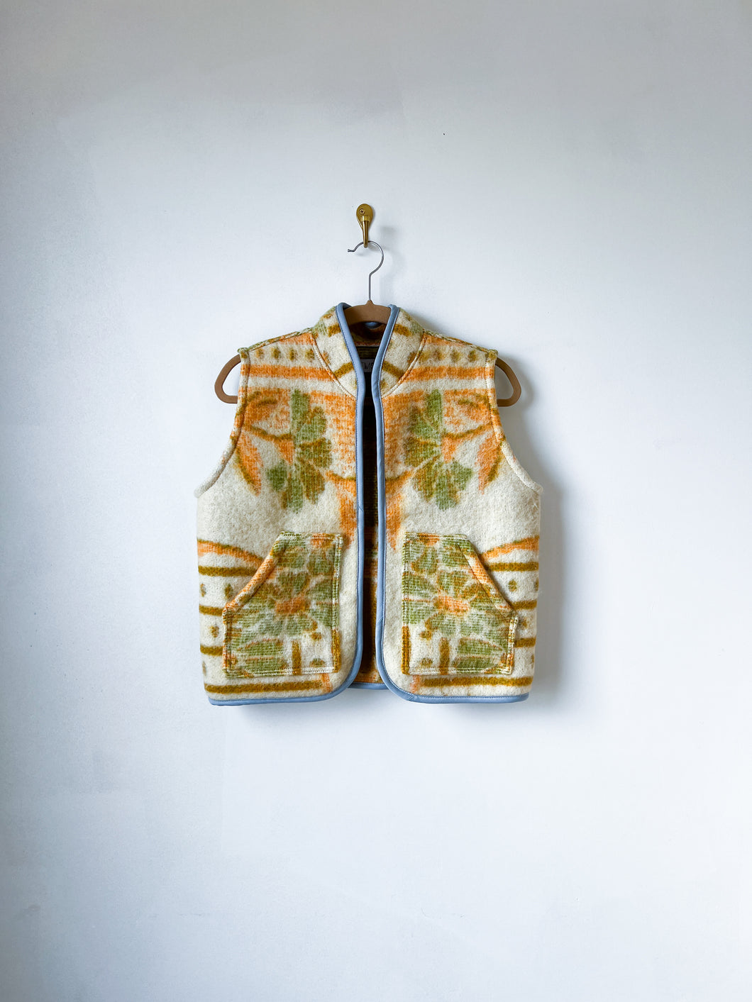 One-of-a-Kind: Orr Health Floral Wool Blanket Vest (XS/S)