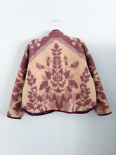 Load image into Gallery viewer, One-of-a-Kind: Dusty Mauve Floral Ukrainian Blanket Flora Jacket (M)
