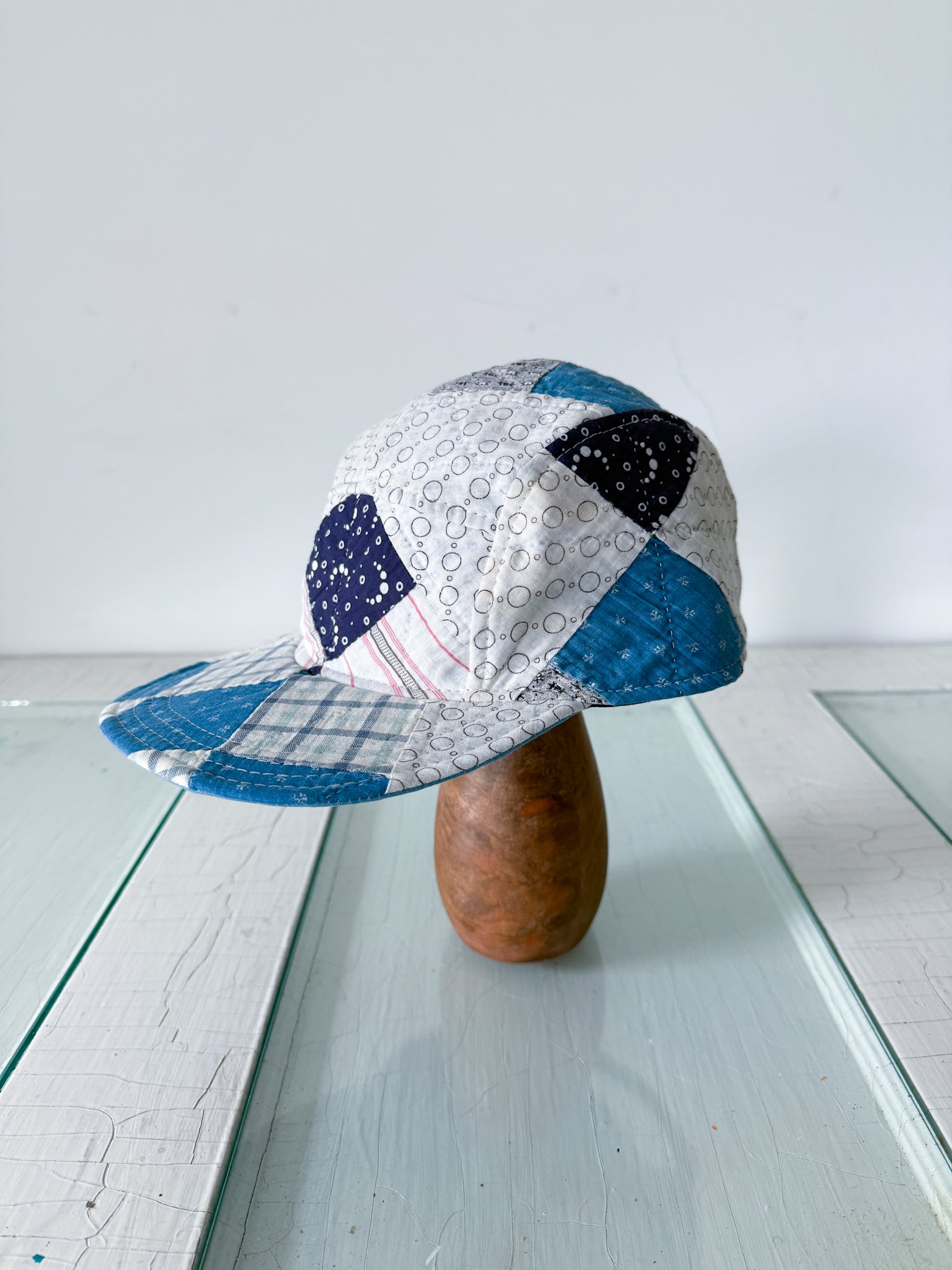 Anemone vintage quilt one of a kind hat Shop All – Tagged  main image 3