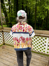 Load image into Gallery viewer, One-of-a-Kind: Vintage Tulip Tablecloth Shaftsbury Shirt (M)
