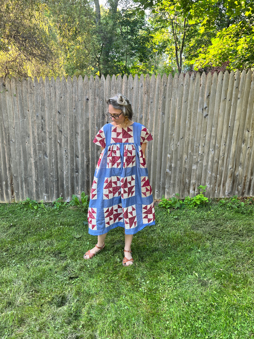 One-of-a-Kind: Old Maid's Puzzle Swing Dress