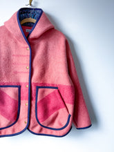 Load image into Gallery viewer, One-of-a-Kind: Hudson Bay Wool Blanket Hooded Flora Jacket (L)
